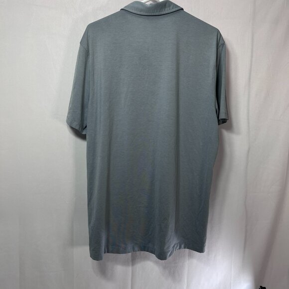 Lululemon Men's‎ Super Soft Polo Slate Green Sz L - Picture 4 of 6